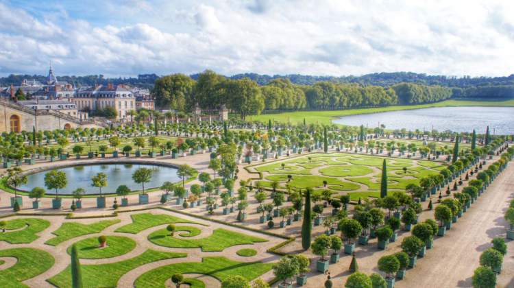 Jardins no Palácio de Versalhes