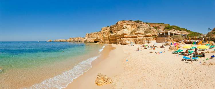 Praia da Coelha é uma das praias mais lindas de Albufeira em Portugal