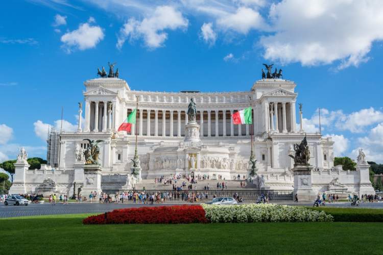 Monumento a Vittorio Emanuele II é uma das atrações gratuitas em Roma