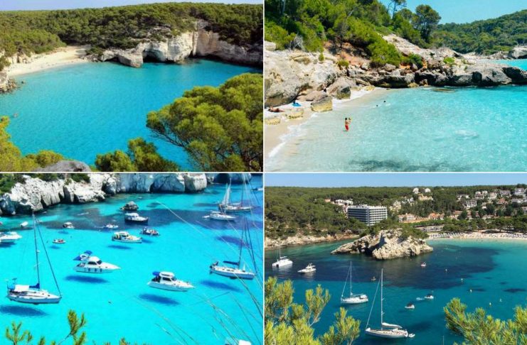 praias de Menorca na Espanha