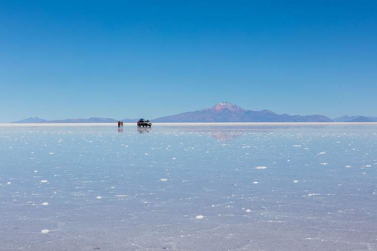 Salar de Uyuni na Bolívia é um dos países para viajar sem visto