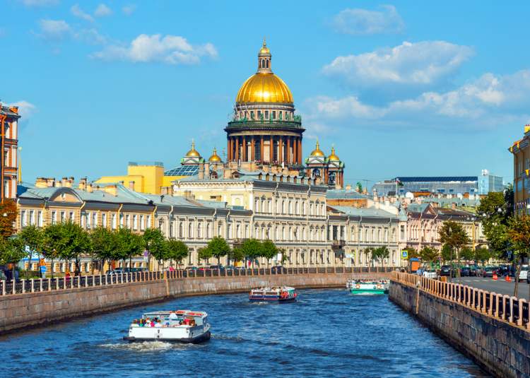 São Petersburgo é um dos destinos baratos para viajar pela Europa em 2019