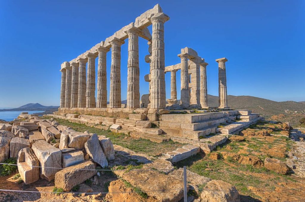 Templo de Poseidon na Grécia