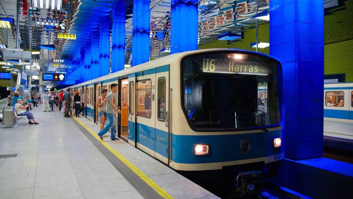 Metrô em Munique - Alemanha