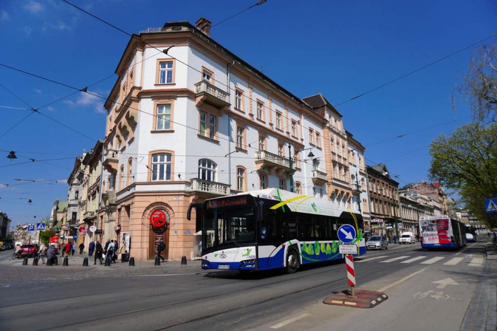 Transporte público em Cracóvia, Polônia