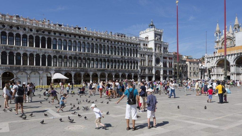 Praça San Marco em Veneza, Itália.