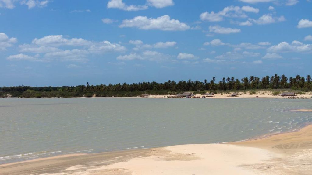 Vista da lagoa e dunas de Tatajuba em Camocim